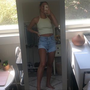 Brandy Melville Green Halter Top